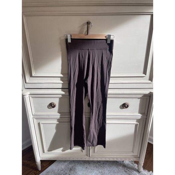 Outdoor Voices Brown Chocolate Ribbed Flare‎ Leggings Small - Picture 1 of 7